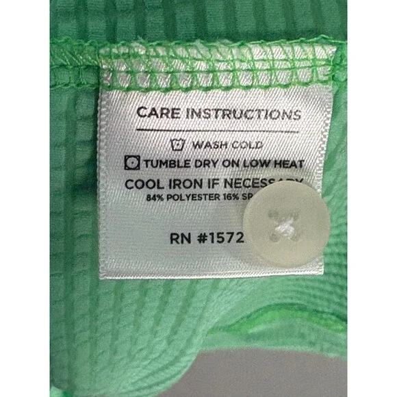 NWOT Mizzen Main Versa Polo Mens M Light Green Textured Golf Beach Resort Aloha - Picture 8 of 8